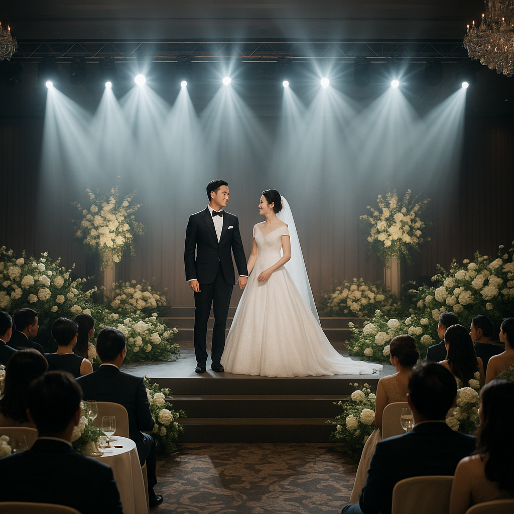 Tư vấn và thiết kế âm thanh và ánh sáng nhà hàng tiệc cưới 