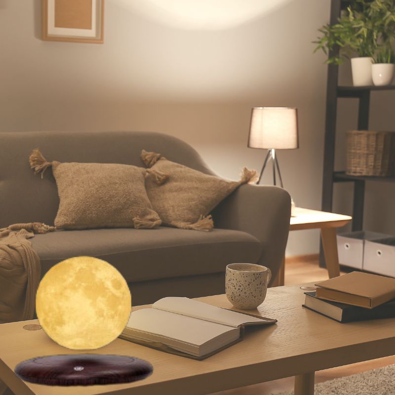 Đèn trang trí mặt trăng lơ lửng LED cảm ứng in 3D SIM75 - R10