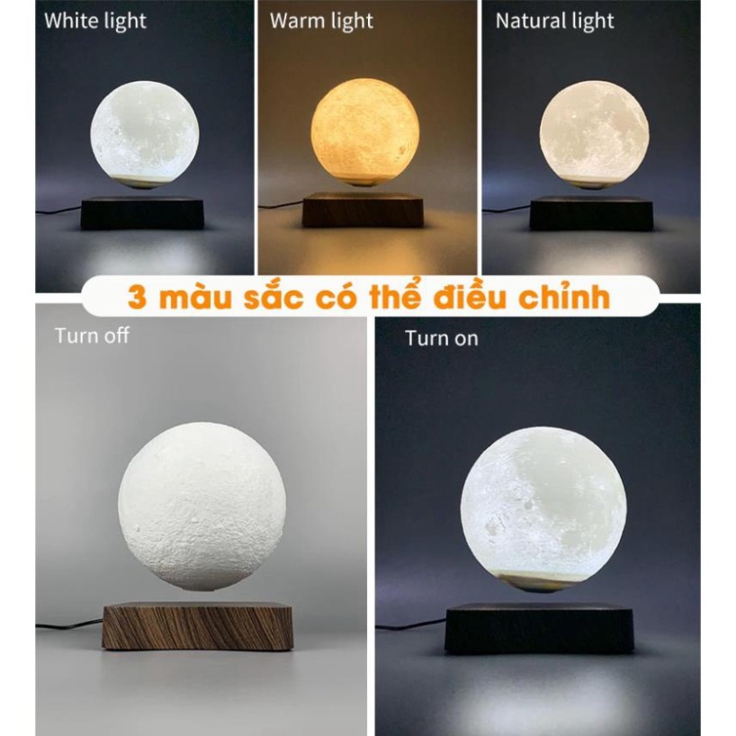 Đèn trang trí mặt trăng lơ lửng LED cảm ứng in 3D SIM75 - R10