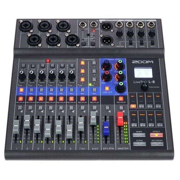 Mixer Digital Zoom LiveTrak L-8