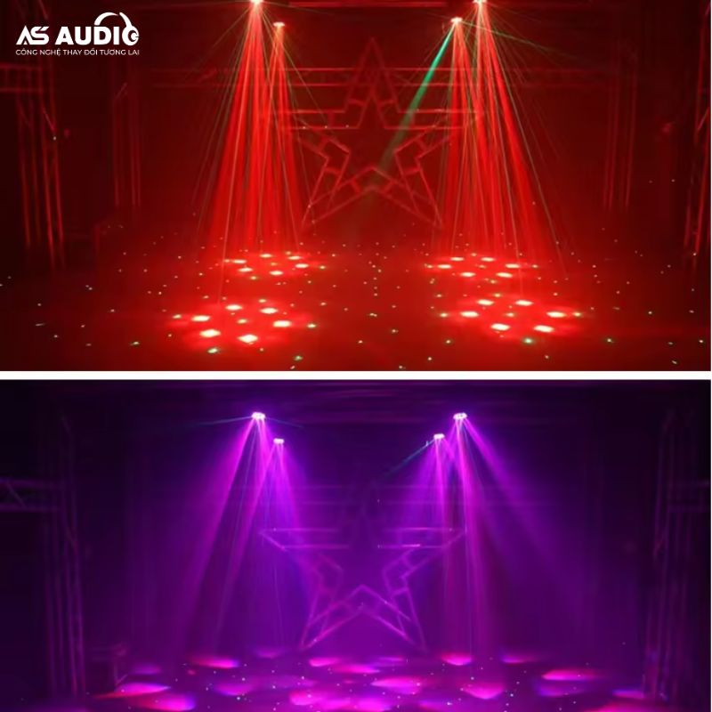 Đèn Moving Laser Tạo Luồng 6 Mắt NE 907