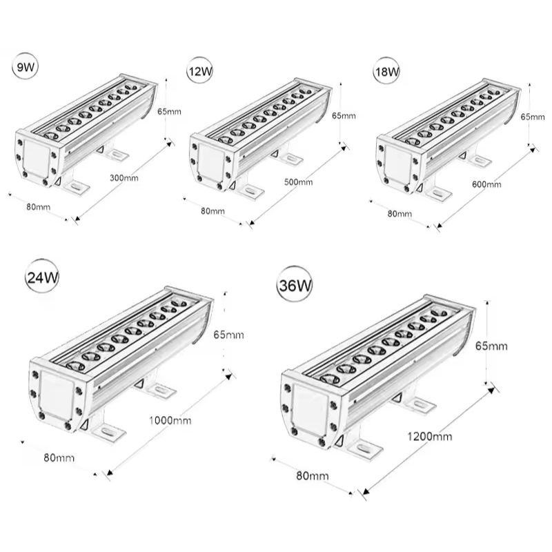 Đèn LED Thanh Chiếu Hắt dài 1M
