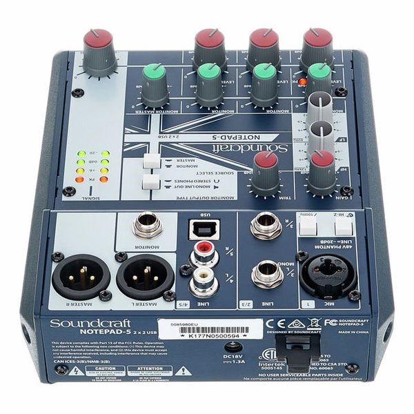 Bộ trôn tín hiệu âm thanh Soundcraft Notepad-5