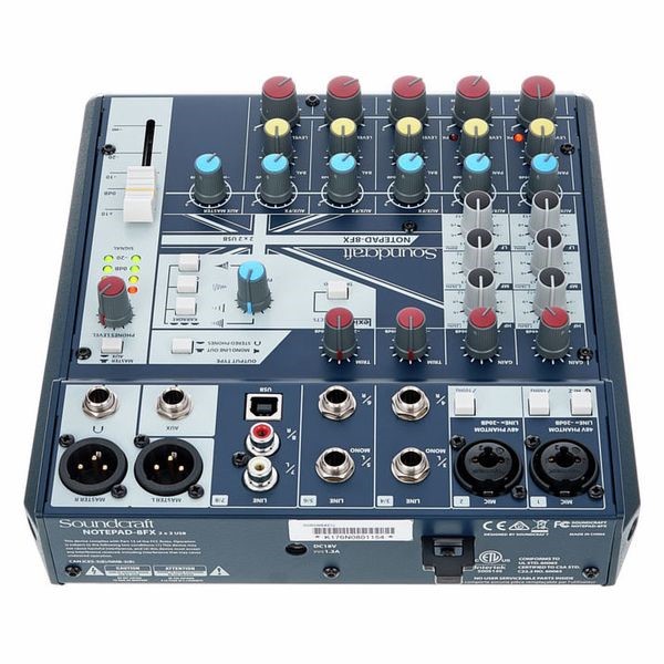 Bộ trộn tín hiệu âm thanh Soundcraft Notepad-8FX