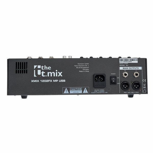 Mixer The T.mix xmix 1202 FXMP USB Case Bundle